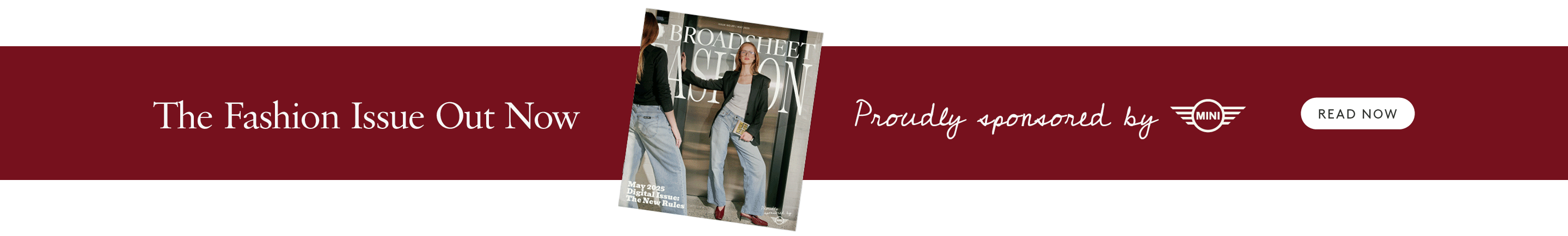 Broadsheet promotional banner