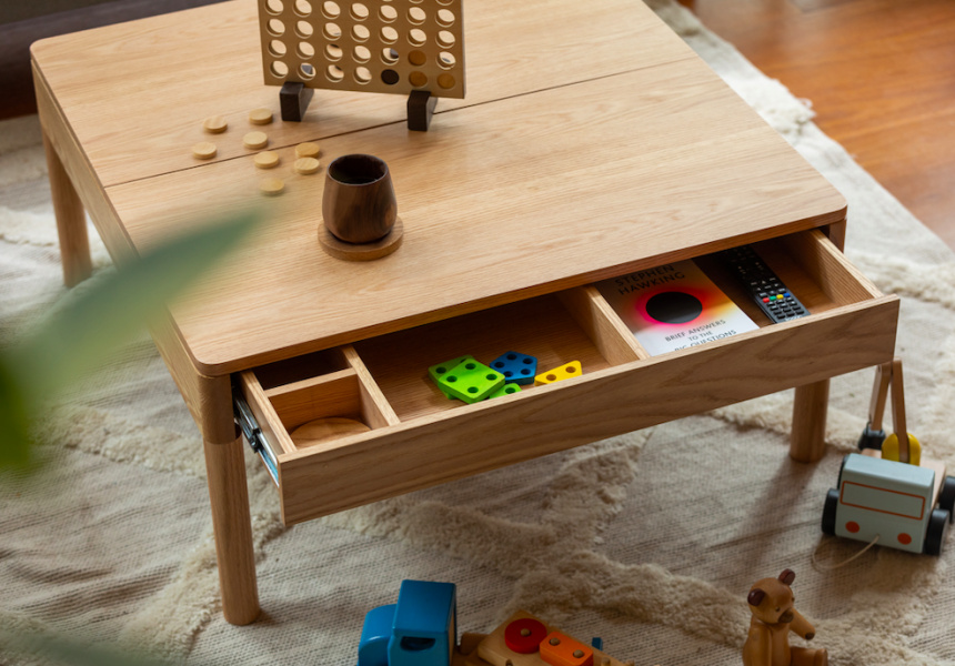 Hideaway coffee deals table with storage