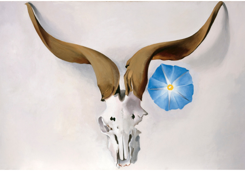 Georgia O'Keeffe, Ram's Head, Blue Morning Glory, 1938
