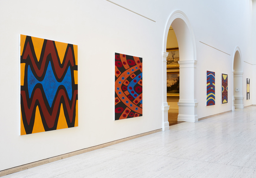Gordon Bennett, artworks from 'Home Decor (after M. Preston)'
