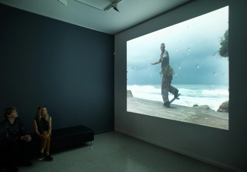 Installation view of Single Channel, Ellenbrook Arts, 2023, Photographer: Dan McCabe, Single Channel is a National Gallery Touring Exhibition supported by the Australian Government through the National Collection Institutions Touring and Outreach Program
