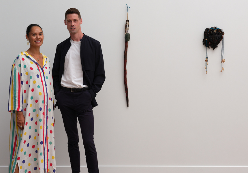 Jade Townsend and Francis McWhannell at Season with works by Neke Moa
