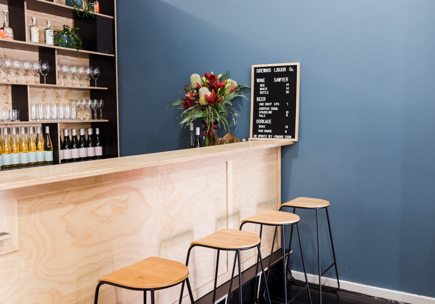 Boutique Bottle Shop and Bar Sideways Liquor Opens in Prospect