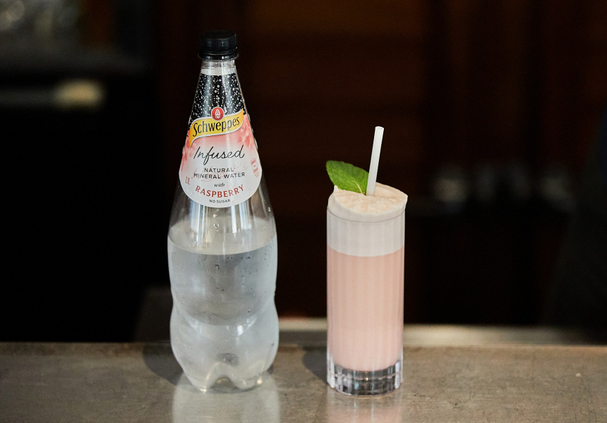 Recipe: Nick Selvadurai’s Meringue-Like Pink Harvest Ramos Fizz