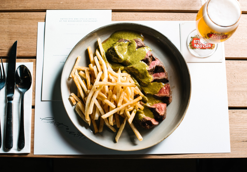 Entrecôte & Stella Artois Dinner At The Broadsheet Restaurant