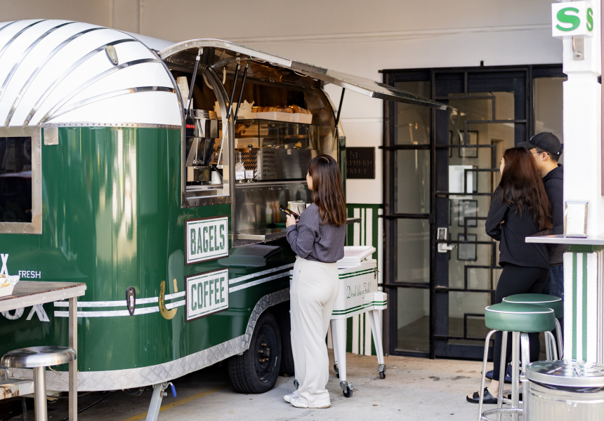 Lox in a Box Arrives in Marrickville, Serving Its Spectacular Bagels and Deli Goods From an Old-School Trailer