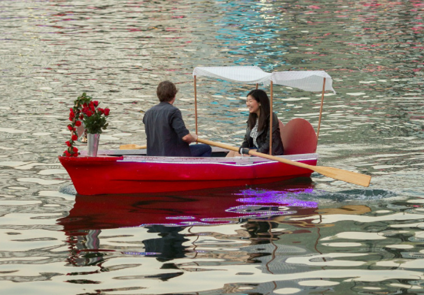 Valentine's Day Paddle Boat