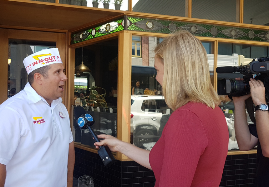 In-N-Out Pop-Up at The Bird, Northbridge.
