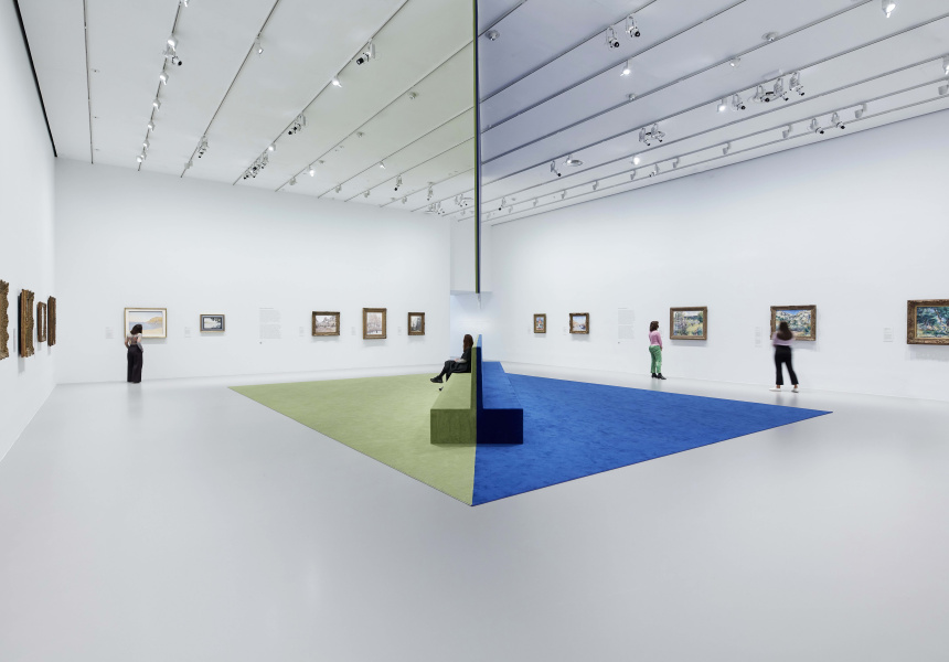 Installation view of French Impressionism from the Museum of Fine Arts, Boston from June – 3 October 2021 at NGV International, Melbourne.
