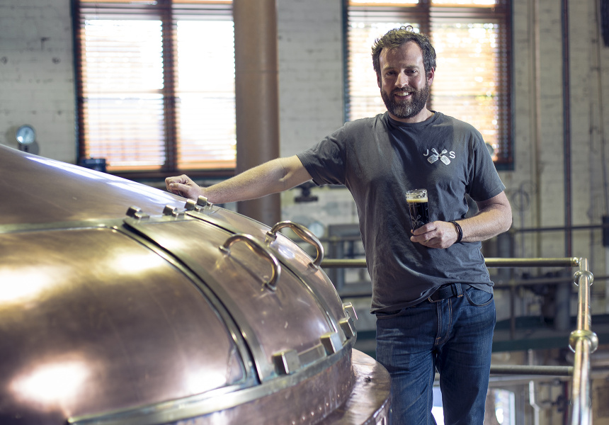 Head brewer Chris Sheehan of James Squire.

