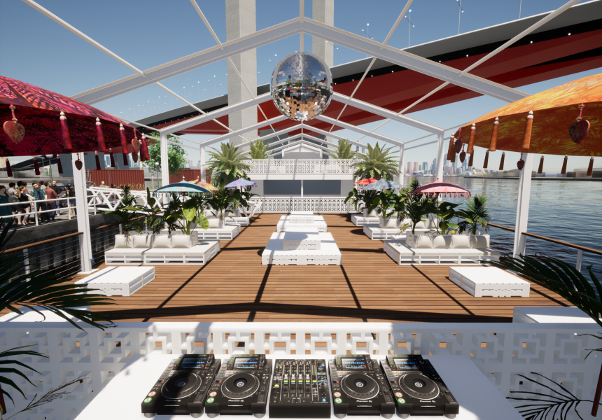 Opening This Weekend: Melbourne’s First Floating Open-Air Club, With Room for 550 People