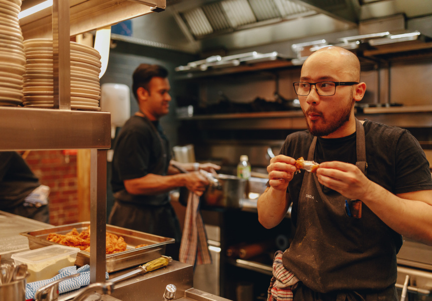 Head chef Khahn Nguyen (right)
