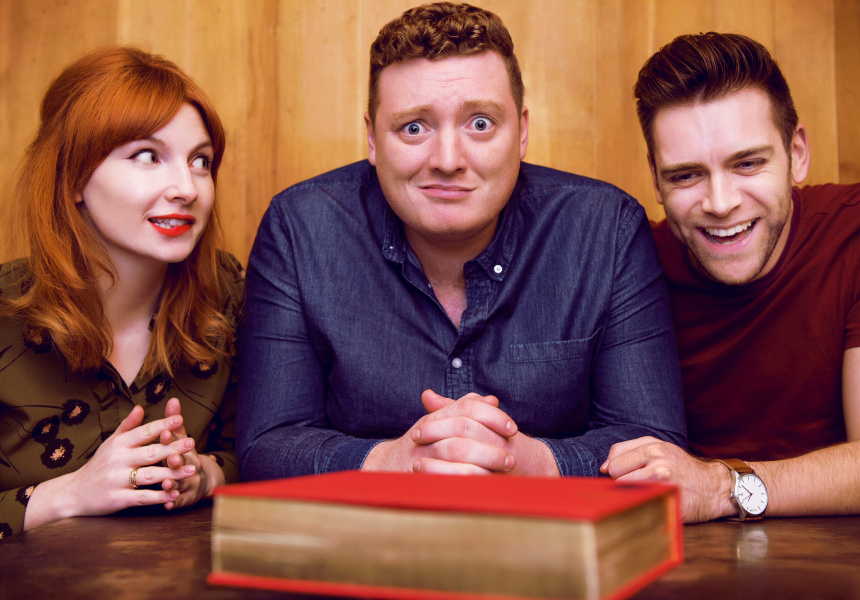 Alice Levine, Jamie Morton and James Cooper

