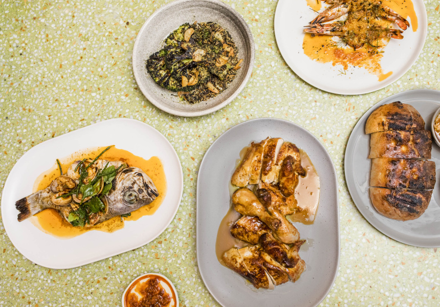 Dishes at Tiny's.

