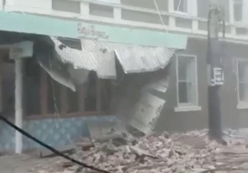 Windsor’s Betty’s Burgers, on Chapel Street, Substantially Damaged by This Morning’s Earthquake