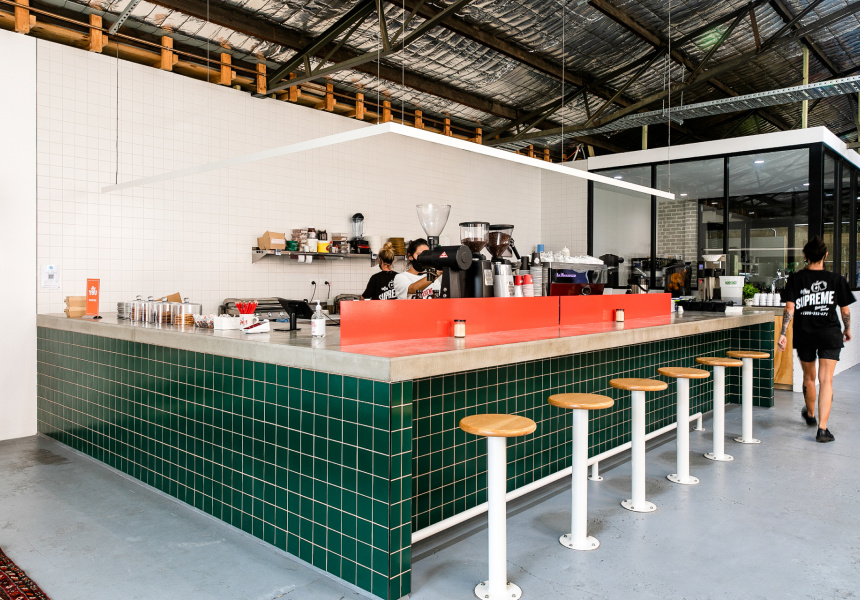 NZ Roaster Coffee Supreme Has Opened Its Flagship Sydney Cafe in a Beautiful Brookvale Warehouse