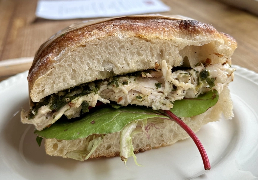 Chicken sandwich from Juniper
