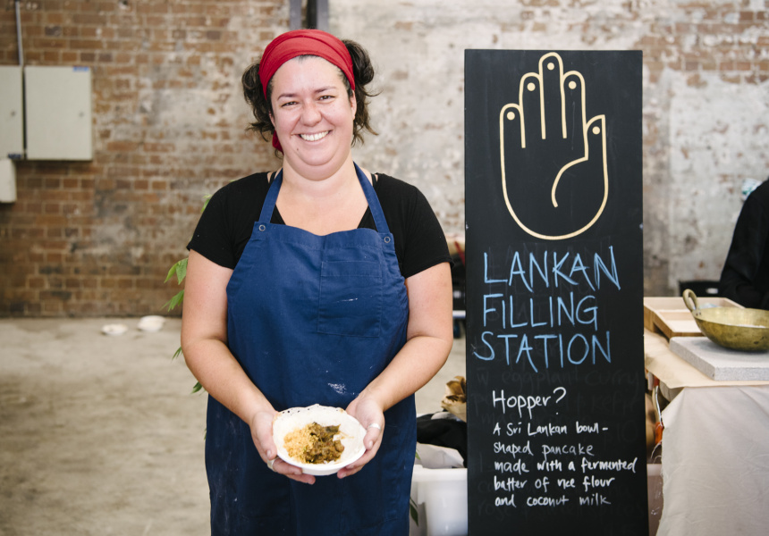 Chef O Tama Carey is Cooking Sri Lankan Hoppers at Carriageworks