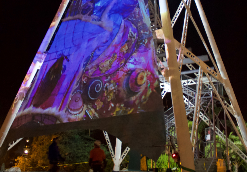 The Artists Training a Town to Become Aerial Performers