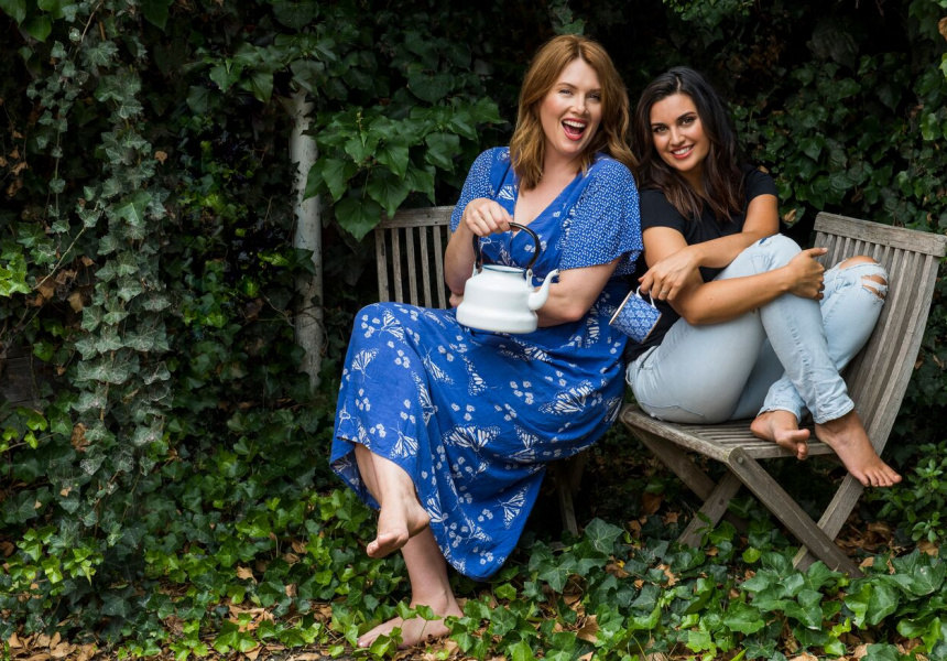Clare Bowditch and Jamila Rizvi
