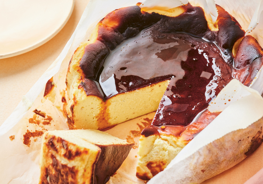 Recipe Dessert King Reynold Poernomo’s HoneyGlazed Basque Burnt