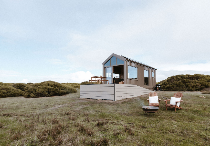 Picture of A New Off-Grid Cabin Has Panoramic Views of the Rugged Coastal Paths ...