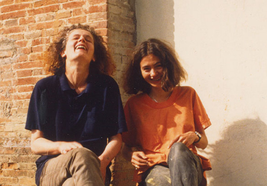 Janet Burchill and Jennifer McCamley, 1992, Aerzzo, Italy
