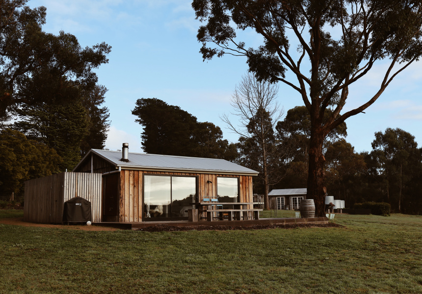 The Rustic Exterior Belies the Delightfulness Within at This Victorian Hinterland Cabin – Once a Milking Shed