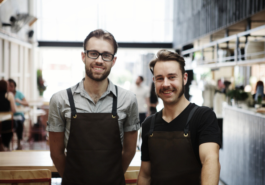 Trevor (left) and Steve Simmons of Industry Bean. 
