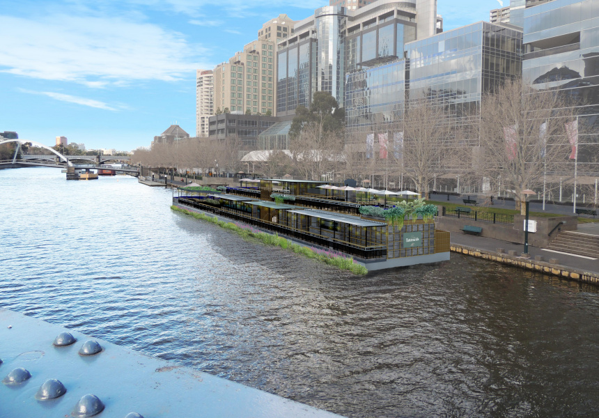 Coming Soon: Yarra Botanicals, a Two-Level, Greenhouse-Like Floating Bar and Eatery on the River