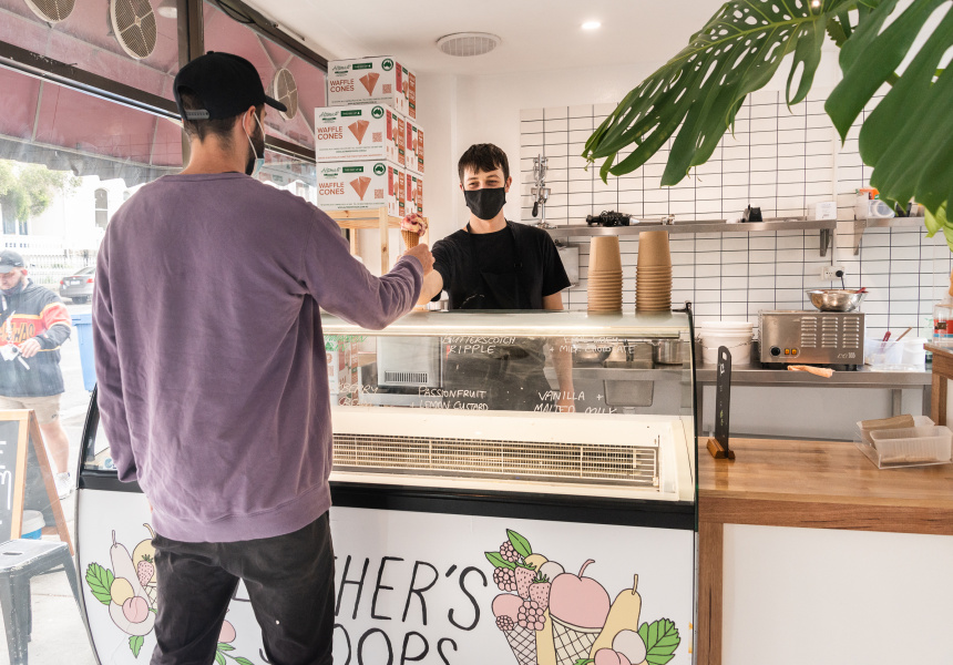 Now Open Brunswick IceCreamery Luther’s Scoops Is by a Pastry Chef