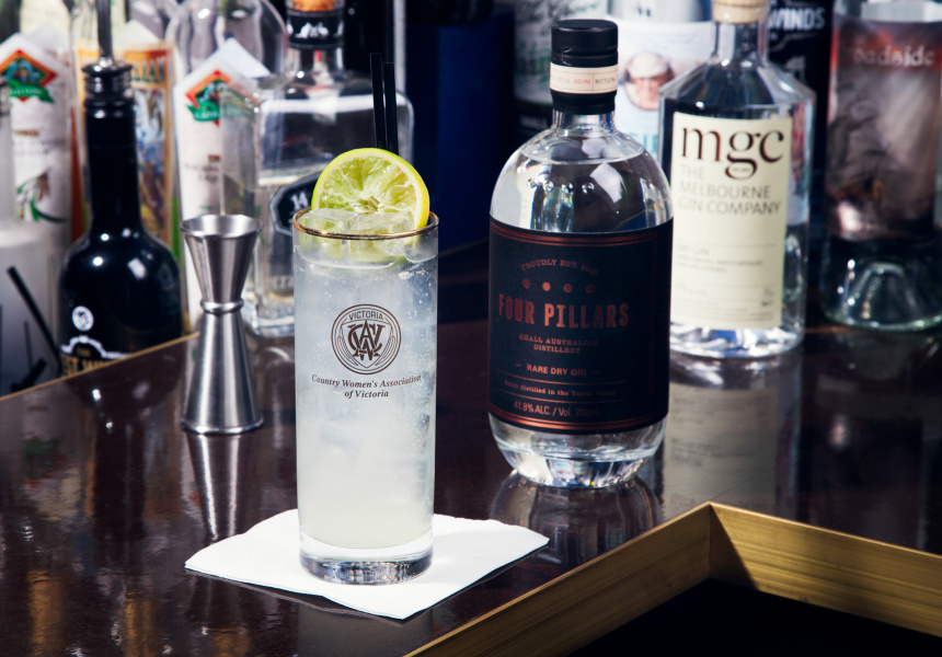 Gin Rickey with Four Pillars
