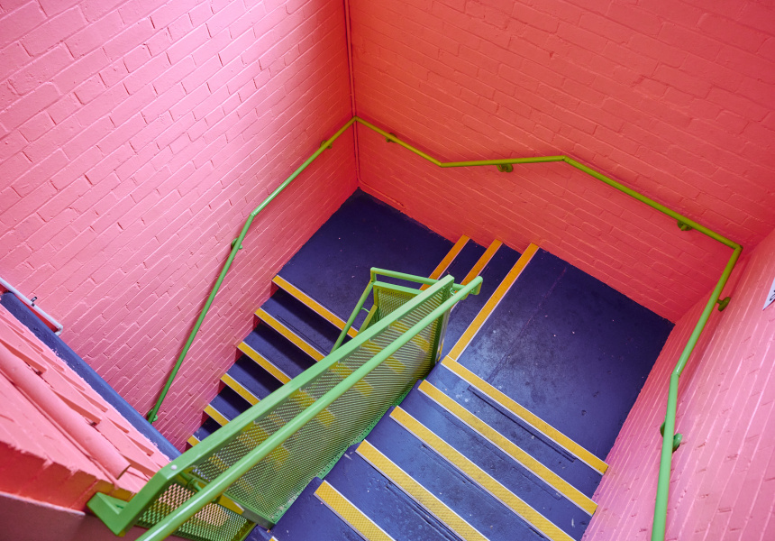 First Look: A Ridiculously Colourful Stairwell Leads to Baby Snakes, a Good-Time Footscray Bar by a Co-Founder of The Moon and Milton Wine Shop