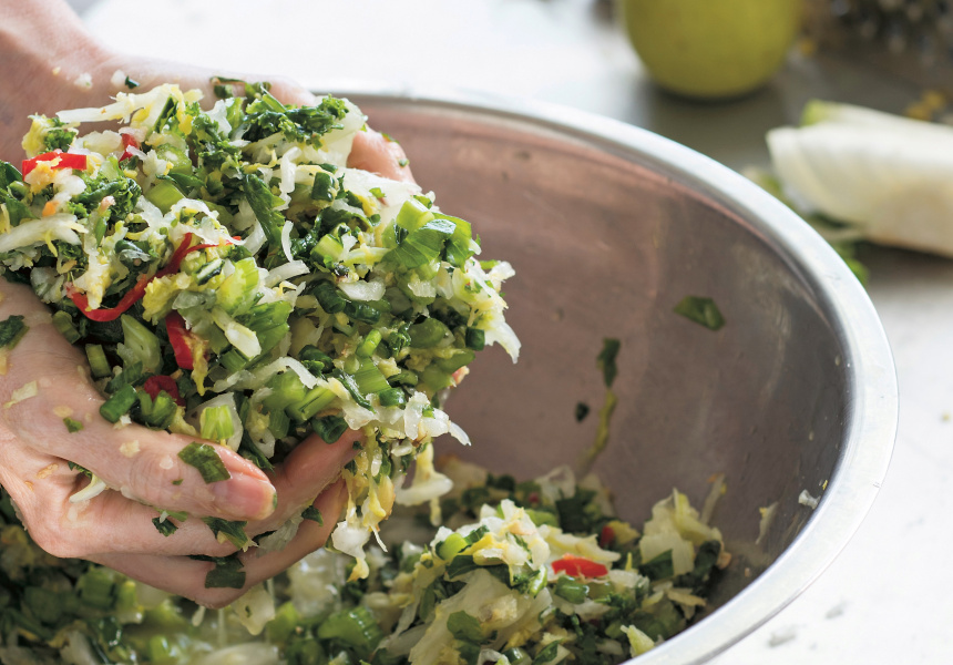 Make the Kimchi recipe from Alex Elliott-Howerry with cooking remains