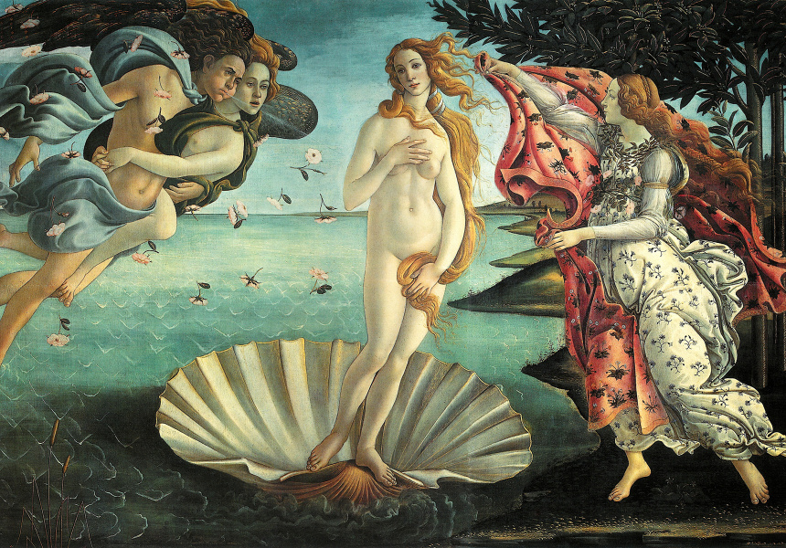 The Birth of Venus, Sandro Botticelli
