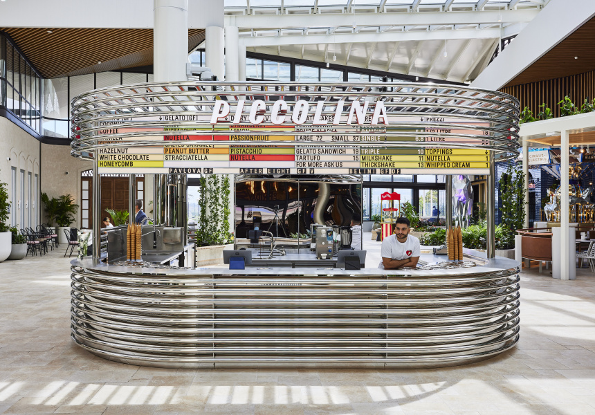 Now Open: A Gleaming Piccolina Gelateria Kiosk at Chadstone’s New Dining and Entertainment Precinct