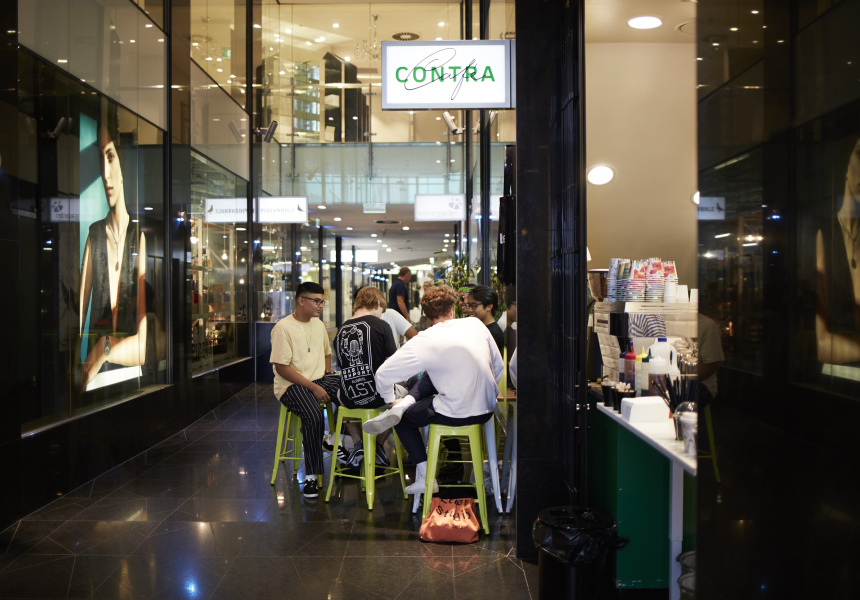 Cafe Contra Opens in Wintergarden