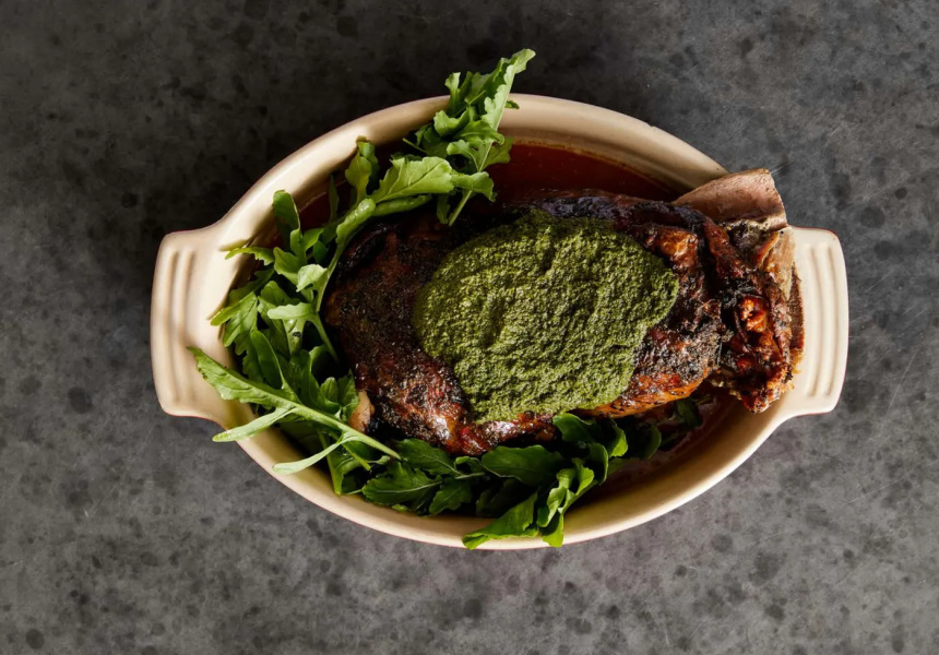 Spring Slow-Roasted lamb feast
