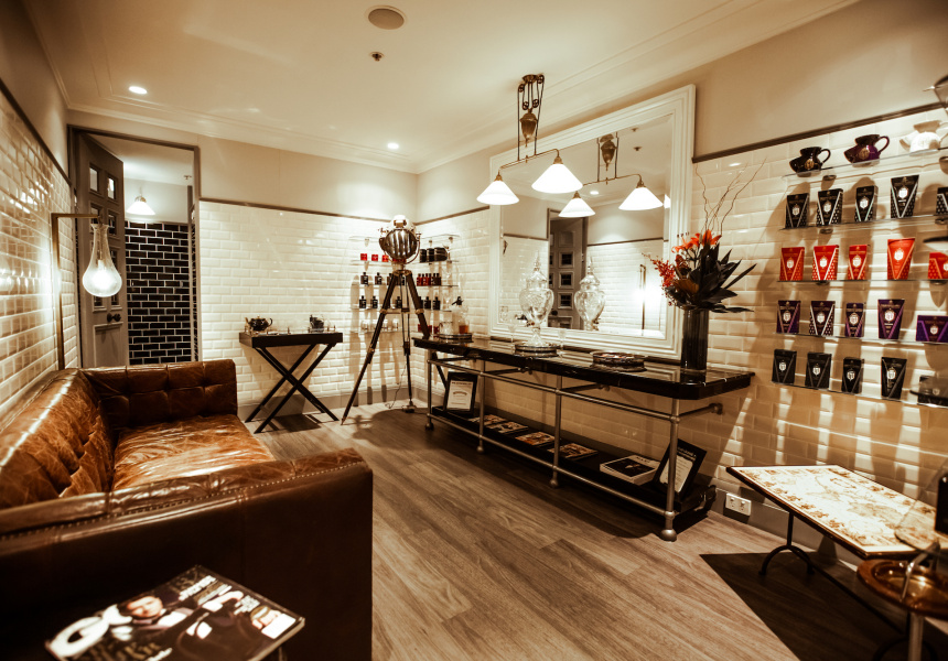 Luxe Surrounds and Scotch Are Just the Beginning of the Experience at Sydney Grooming Lounge Face of Man
