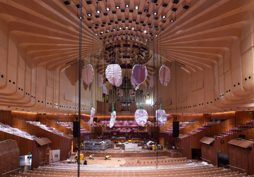 Under construction: works at the Concert Hall took two years to complete
