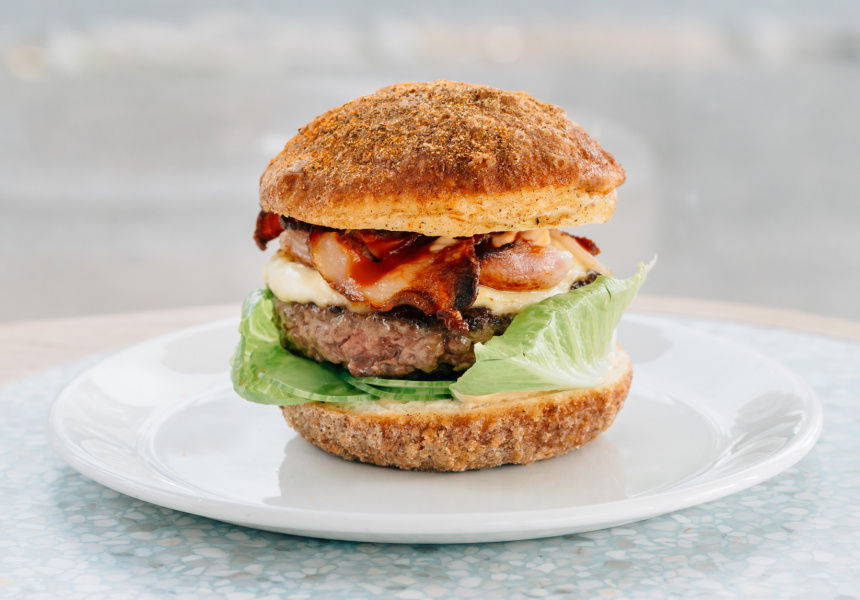 Donut Cheeseburger