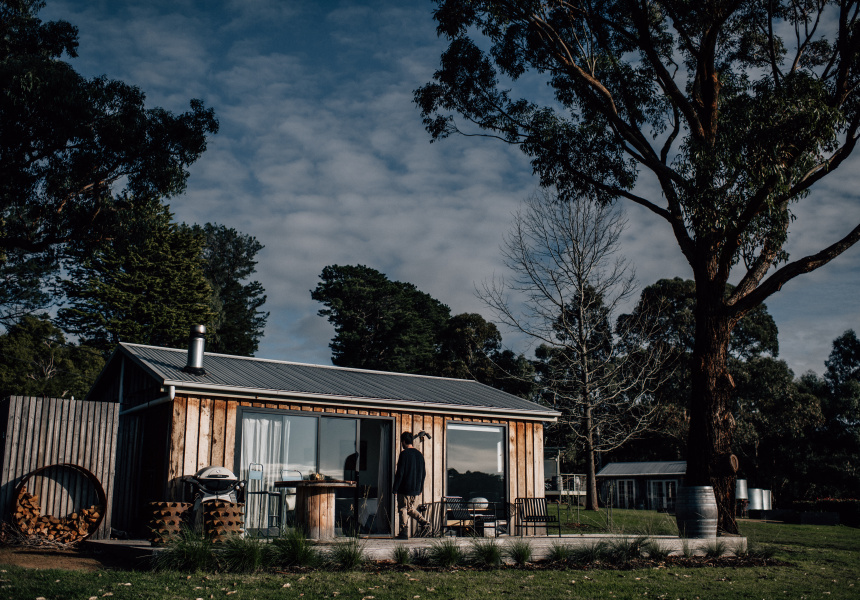 The Rustic Exterior Belies the Delightfulness Within at This Victorian Hinterland Cabin – Once a Milking Shed