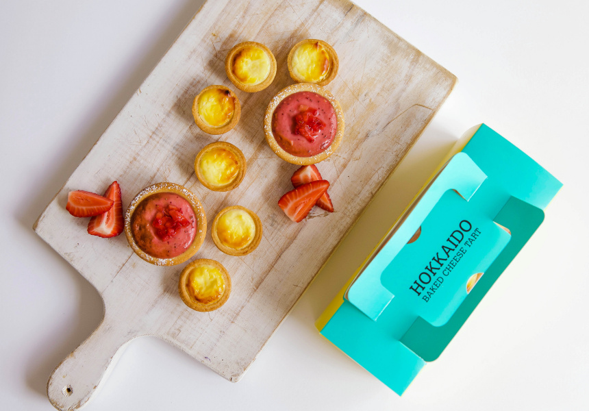 Free Pafu x Hokkaido Strawberry Puffs and Mini Cheese Tarts