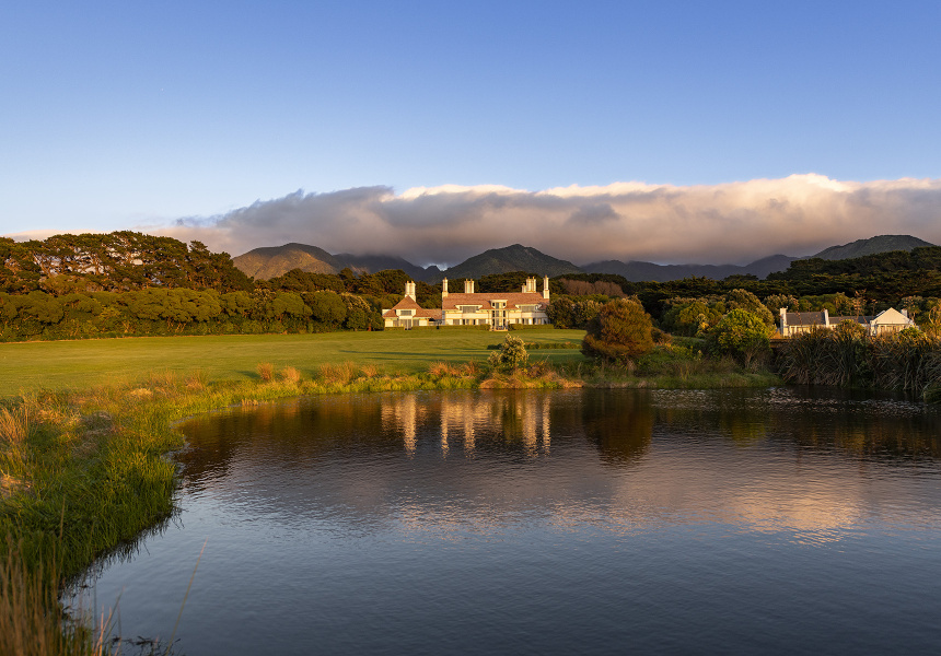 Take in Sprawling Farmland and New Zealand’s Rugged Wairarapa Coastline From Wharekauhau, a Luxury Lodge That’s Primed for Adventuring