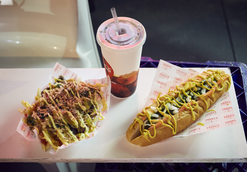 Cheesesteak, Just Like They Make in Philly, Served From a Vintage Mercedes