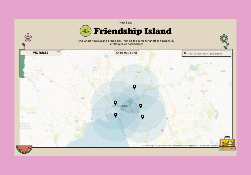 With Cute New Website Friendship Island, Find Picnicking Paradises in You and Your Mates’ Radiuses