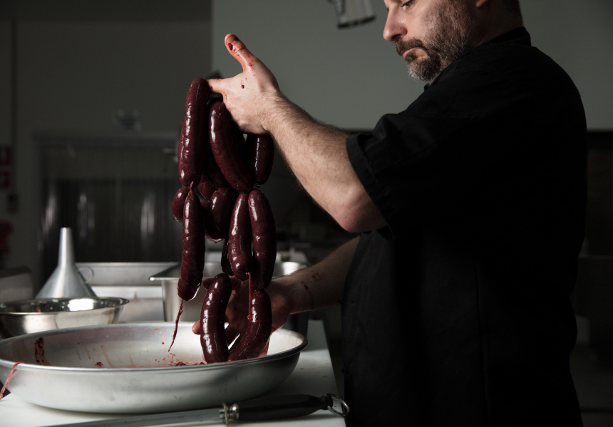 Charcutier Romeo Baudouin, owner of Romeo's Fine Food
