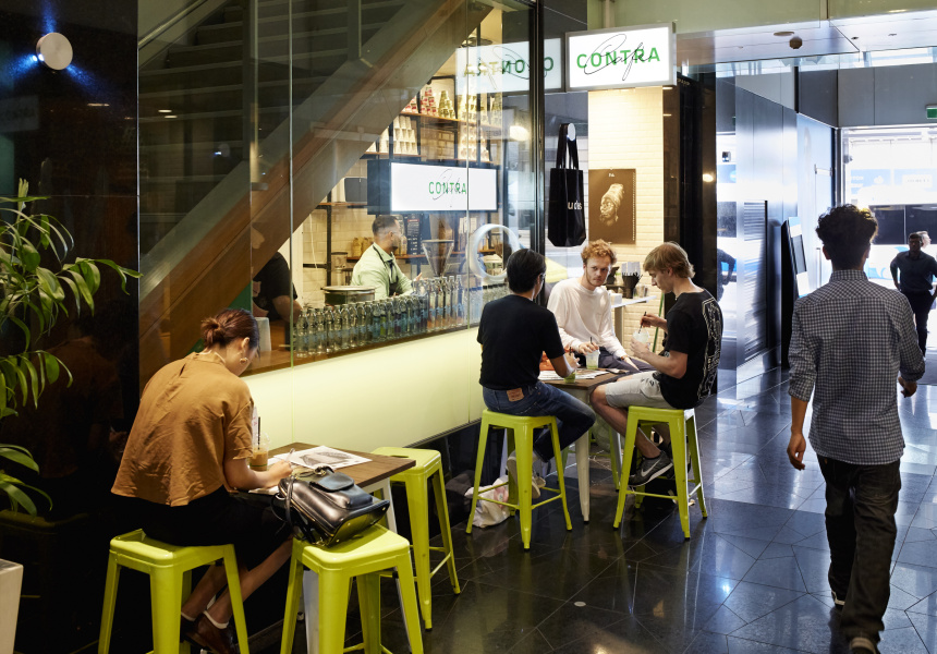 Cafe Contra Opens in Wintergarden