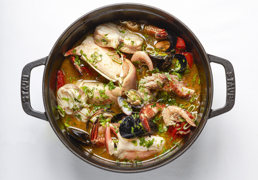 Mauro Colagreco's fish stew
