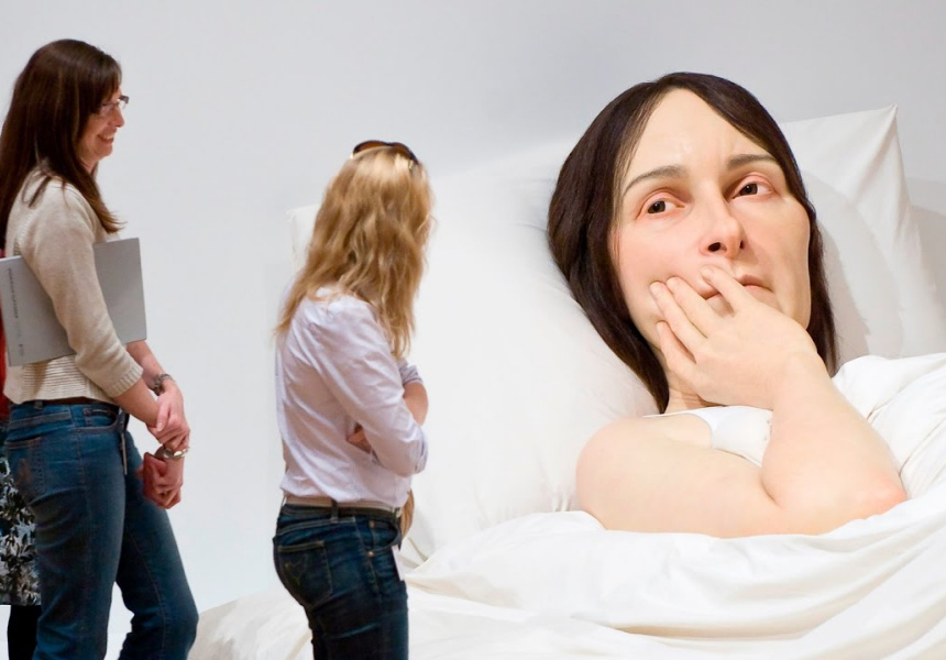 Ron Mueck's In Bed 2005
